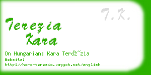 terezia kara business card